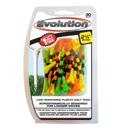 1. 5 In. Evolution Mixed Striped - Tees, 30PK